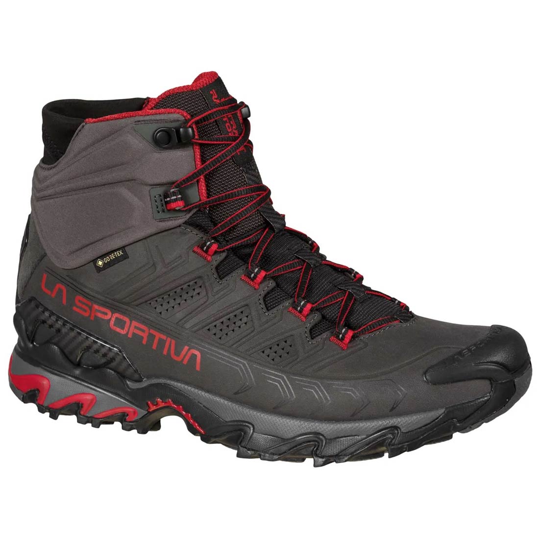 Buty męskie La Sportiva Ultra Raptor II Mid Leather GTX - Carbon/Tango Red